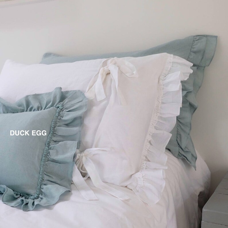 Linen Bed Throw Linen Bed Runner Shabby Chic Bedding Etsy UK