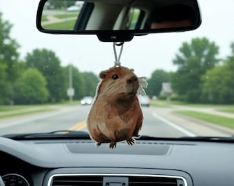 Capybara Car Air Freshener | Choice of Fragrances in NEW 5ml Bottle | Re usable | Car Gift