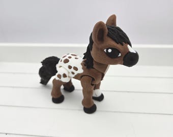 3D Printed Horse Flexi Articulated | Fidget Toy | Fidget Horse Pet | Desk Friend