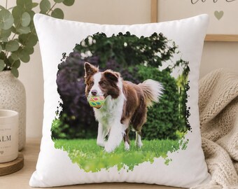 Personalised Pet Cushion cover pillow case custom gift, Gift for Her, Gift for Him, Photo Pet Cushion