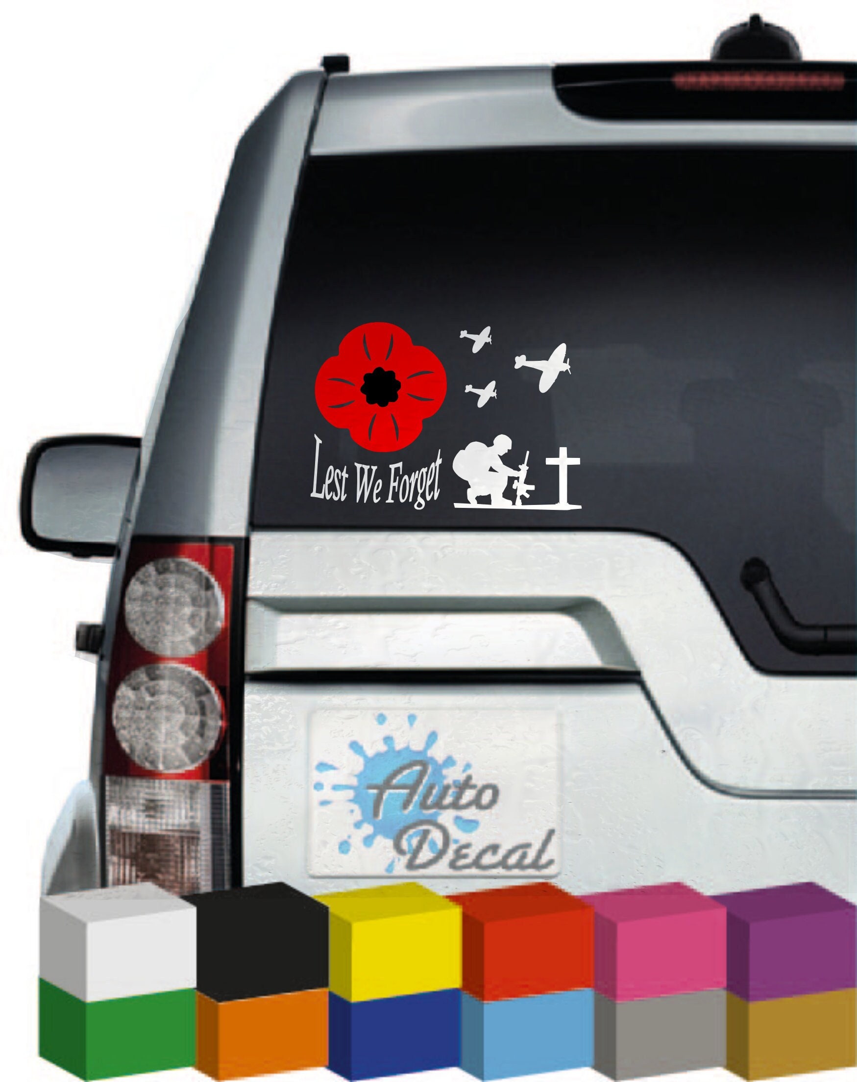 Lest we forget car stickers deals