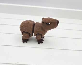 3D Printed Capybara Flexi Articulated | Fidget Toy | Fidget Pet | Desk Friend