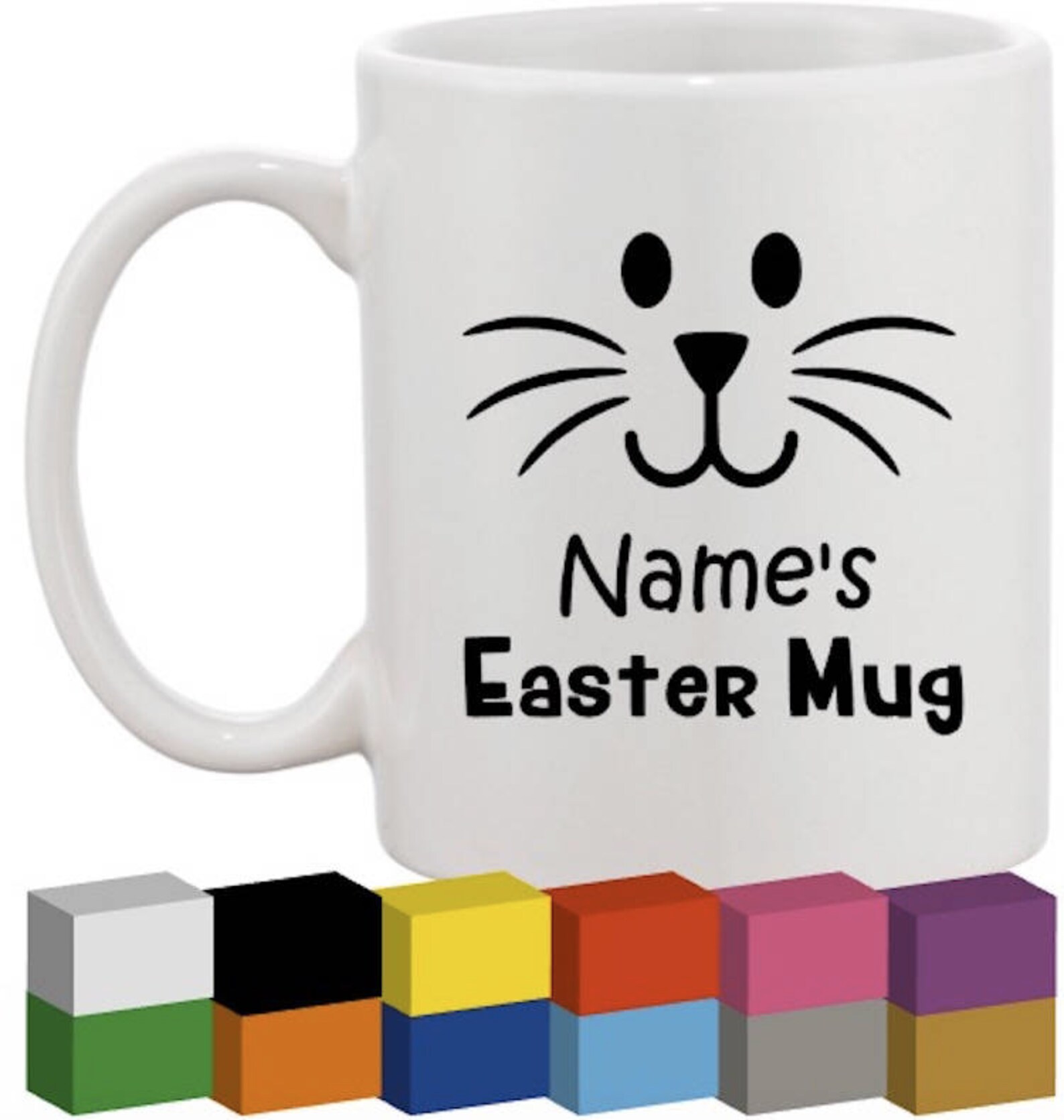 Easter Mug Personalised Vinyl for Mug / Decal / Sticker/ | Etsy