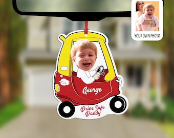 Personalised Red Car / Pink Car Shape Air Freshener | Custom Photo Air Freshener | Choice of Fragrances NEW 5ml in Bottle | Car Gift