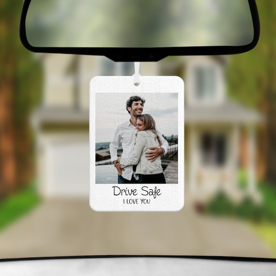 Personalised Car Air Freshener from Photo and writing | Custom Photo Air Freshener | Choice of Fragrances NEW 5ml in Bottle | Car Gift