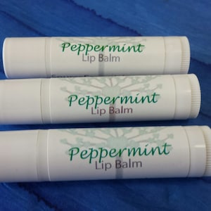 Lip Balm All natural moisturizing, no chemicals, shea butter, coconut oil, vitamin E, peppermint or natural image 2