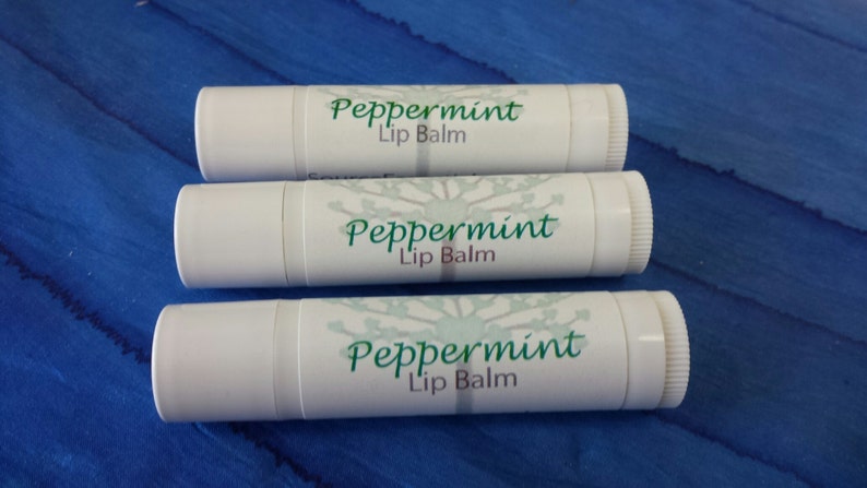 Lip Balm All natural moisturizing, no chemicals, shea butter, coconut oil, vitamin E, peppermint or natural image 2