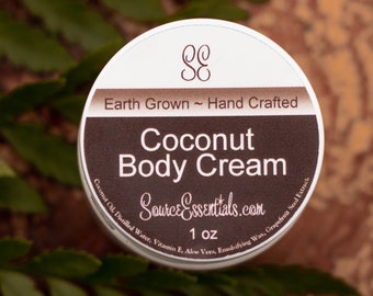 COCONUT BODY CREAM/ All Natural /Deeply Hydrating/Ultra Rich/ Men's/ Ladies Body Care