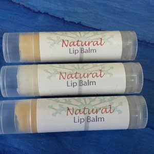 Lip Balm All natural moisturizing, no chemicals, shea butter, coconut oil, vitamin E, peppermint or natural image 1