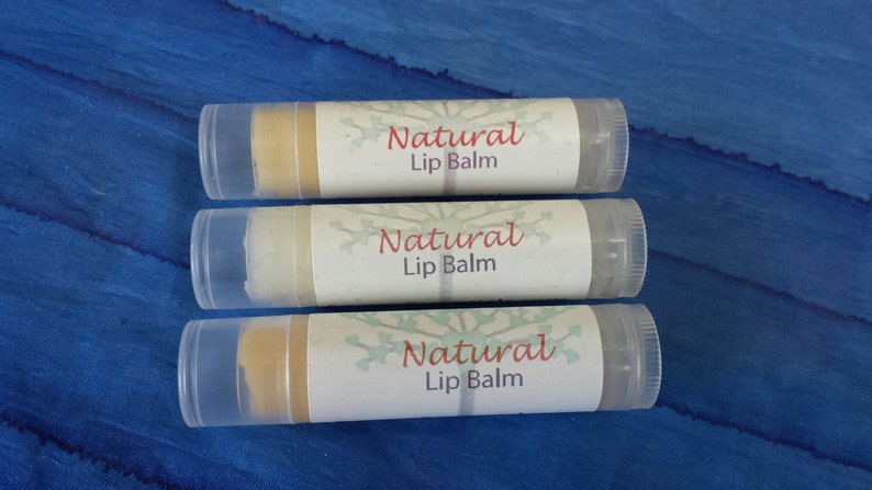 Lip Balm All natural moisturizing, no chemicals, shea butter, coconut oil, vitamin E, peppermint or natural image 1