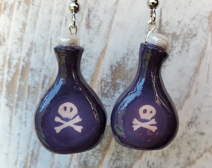 Poison Bottle Spooky Series Earrings