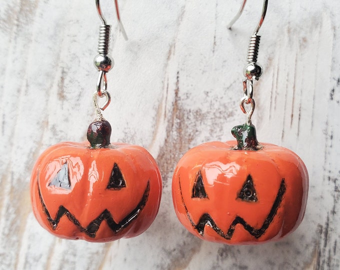 Jack-O-Lantern Spooky Series Earrings