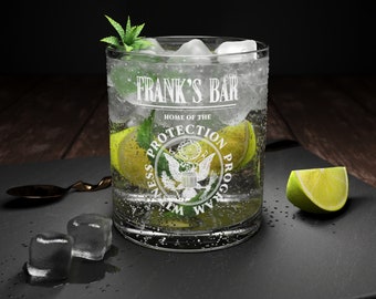 Frank's Bar Novelty Rocks Glass