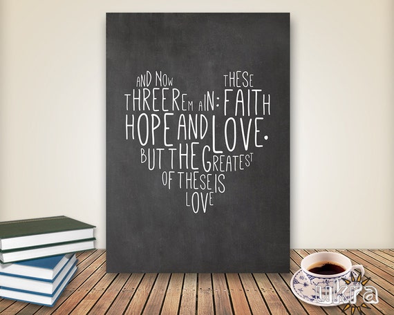 Chalkboard Art Bible Verse Wall ArtPrintable Scripture ...