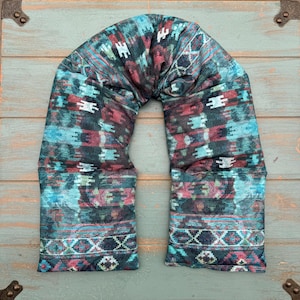 Aromatherapy Body Wrap, Giant Neck Wrap, Rosemary Lavender, Eucalyptus Peppermint or unscented, Neck Warmer, Cancer Therapy, Wellness Gift