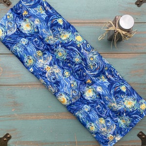 Starry Night, Aromatherapy Heating Pad, Flax Hot Pack, Rosemary Lavender or Eucalyptus Peppermint, Bed Warmer, Cramp or Pain Relief