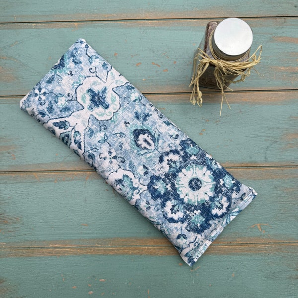 NEW - Migraine Pillow, Giant Eye Pillow, One Pound Weighted Flaxseed Eye Mask, Sinus Relief, Headache Relief, Anxiety Relief, Wellness gift