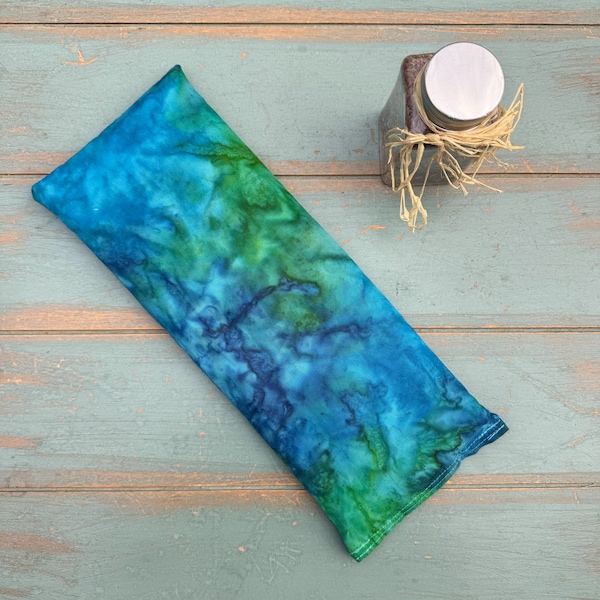 NEW - Migraine Pillow, Giant Eye Pillow, One Pound Weighted Flaxseed Eye Mask, Sinus Relief, Headache Relief, Anxiety Relief, Wellness gift