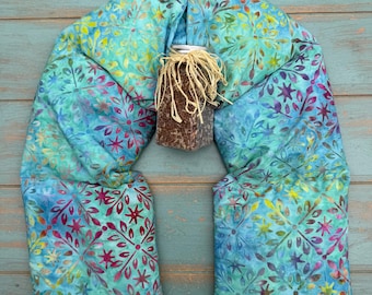 Aromatherapy Body Wrap, Rosemary Lavender, Eucalyptus Peppermint or unscented, Neck Warmer, Cancer Therapy, Wellness Gift, Weighted blanket