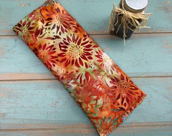 Migraine Pillow, Giant Eye Pillow, One Pound Weighted Flaxseed Eye Mask, Sinus Relief, Headache Relief, Anxiety Relief, Wellness gift