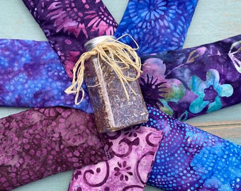 Lot of 5, 6 or 7 Rosemary and Lavender or Eucalyptus & Peppermint Flax Eye Pillows, Bulk Eye Pillows, Yoga Pillow, Aromatherapy Eye Pillow,