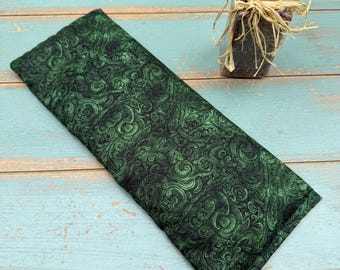 Migraine Pillow, Giant Eye Pillow, One Pound Weighted Flaxseed Eye Mask, Sinus Relief, Headache Relief, Anxiety Relief, Wellness gift