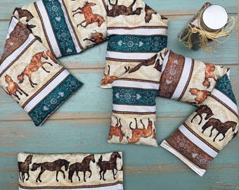 Equestrian Wrap, Horse Wrap, Eucalyptus Peppermint or Rosemary Lavender Neck Wrap, Shoulder Wrap &/or Eye Pillow, Neck Warmer, Heat Pack
