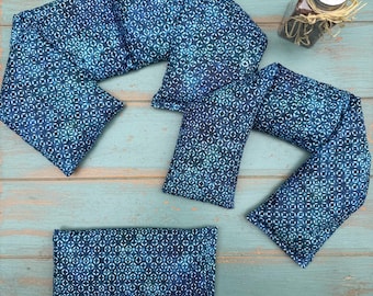 Eucalyptus Peppermint or Rosemary Lavender Neck Wrap, Shoulder Wrap &/or Eye Pillow, Gift Set, Heat Wrap, Gifts Under 50, Aromatherapy, Spa