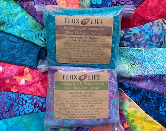 Wholesale Shoulder Wraps, Flaxseed Neck Warmers, Wholesale gifts, Gifts for Resale, Aromatherapy Gifts, Wellness and Well-being, Massage