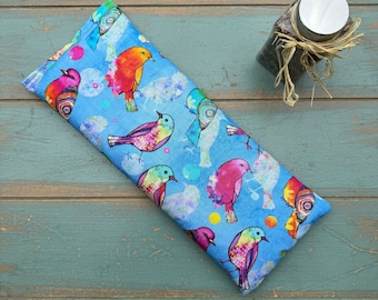 NEW - Migraine Pillow, Giant Eye Pillow, One Pound Weighted Flaxseed Eye Mask, Sinus Relief, Headache Relief, Anxiety Relief, Wellness gift