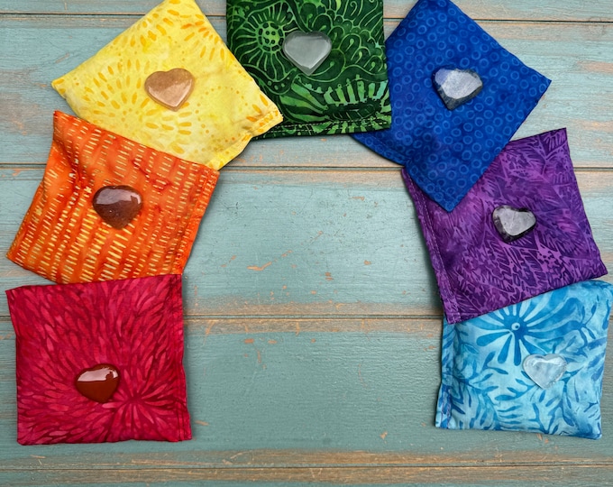 Chakra Pillows, Yoga Props, Yoga Weights, Restless hands, Savasana pillow, Finger Fidgets, Chakras, Stones NOT INCLUDED