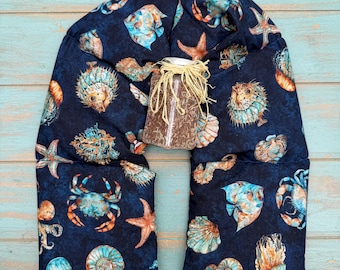 Aromatherapy Body Wrap, Rosemary Lavender, Eucalyptus Peppermint or unscented, Neck Warmer, Cancer Therapy, Wellness Gift, Weighted blanket