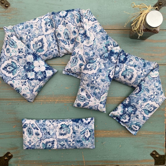 Rosemary Lavender, Eucalyptus Peppermint or Unscented Neck Wrap, Shoulder Wrap &/or eye pillow, Heat Pack, Sympathy Gift, Self-care, massage