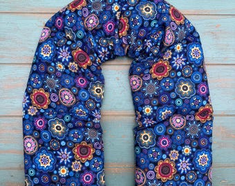 Aromatherapy Body Wrap, Rosemary Lavender, Eucalyptus Peppermint or unscented, Neck Warmer, Cancer Therapy, Wellness Gift, Weighted blanket