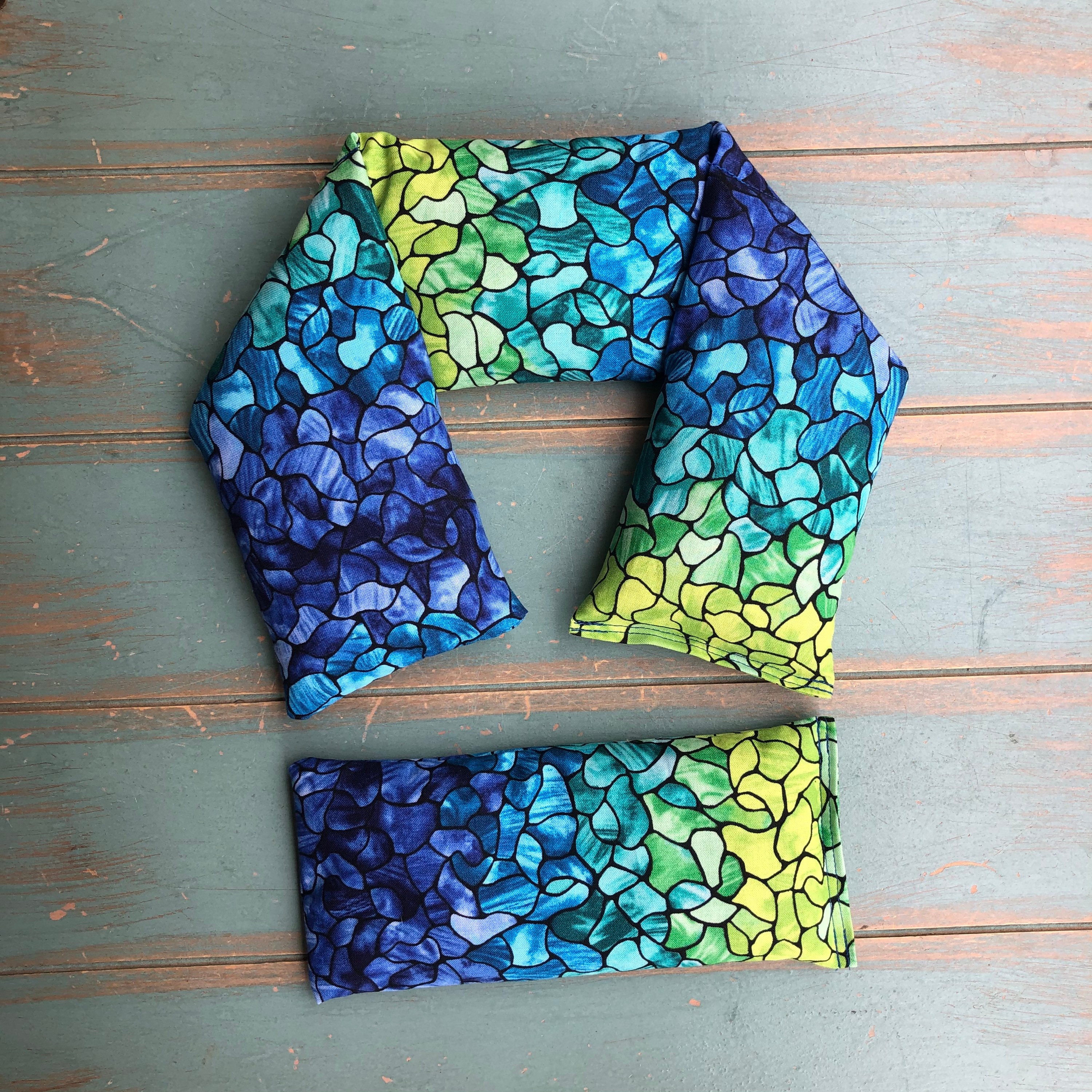 Neck Wrap and Eye Pillow Gift Set, choose Rosemary and Lavender or Eu…
