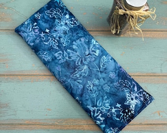 Migraine Pillow, Giant Eye Pillow, One Pound Weighted Flaxseed Eye Mask, Sinus Relief, Headache Relief, Anxiety Relief, Wellness gift