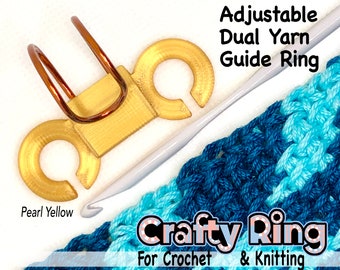 Knitting Ring 2 Loop Yarn Guide-crochet Ring-yarn Guide Ring-fair