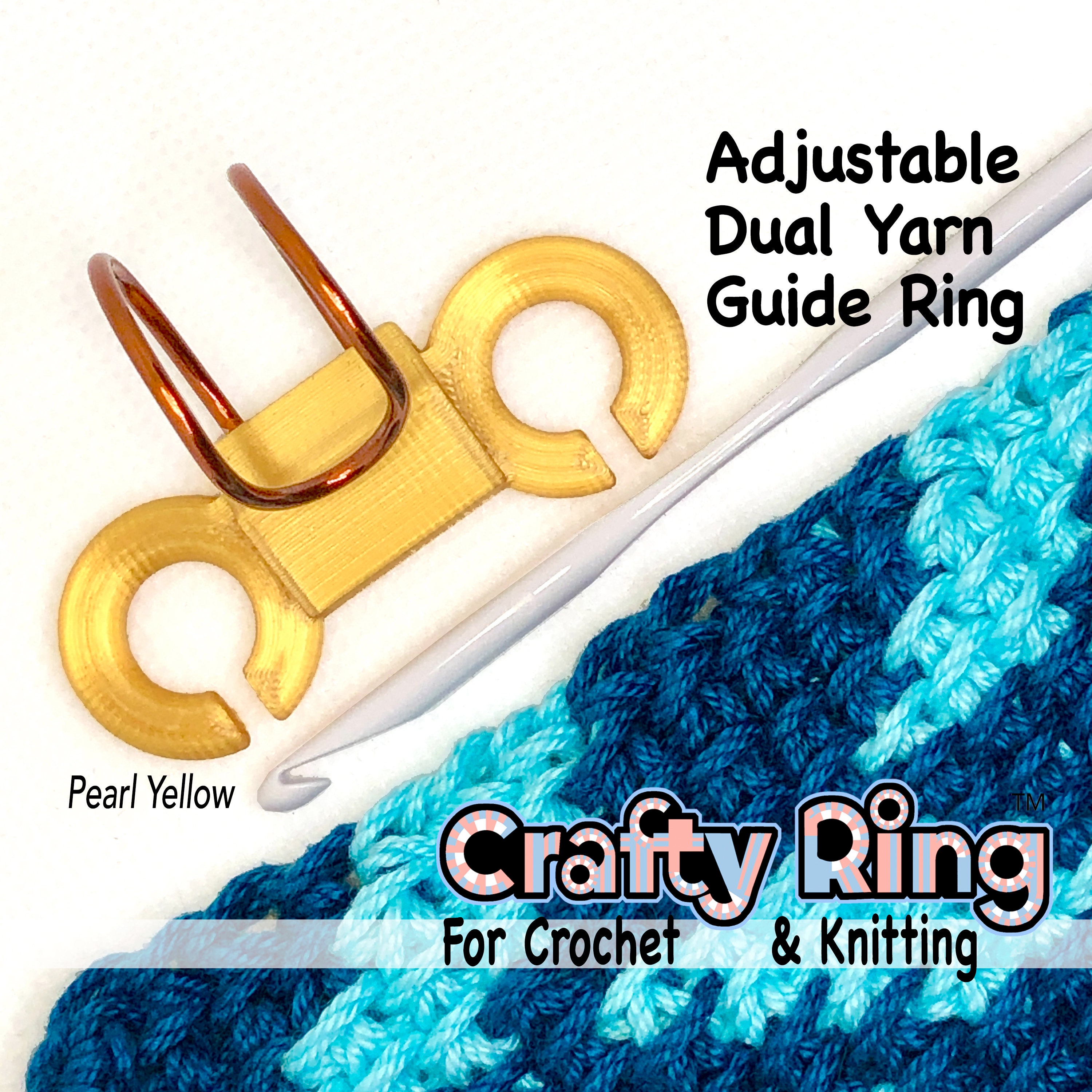 Knitting Thimble, 3Pcs Yarn Guide Separated Knitting Thimble Yarn Knitting  Thimble for Knitting Crafts