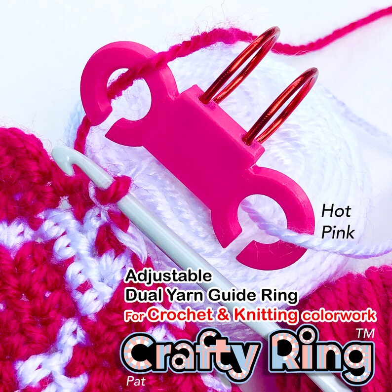 Crocheting/knitting Aide Yarn Guide Ring for Smooth Stranded Etsy