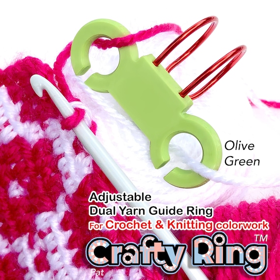 Knitting Ring 2 Loop Yarn Guide-crochet Ring-yarn Guide Ring-fair