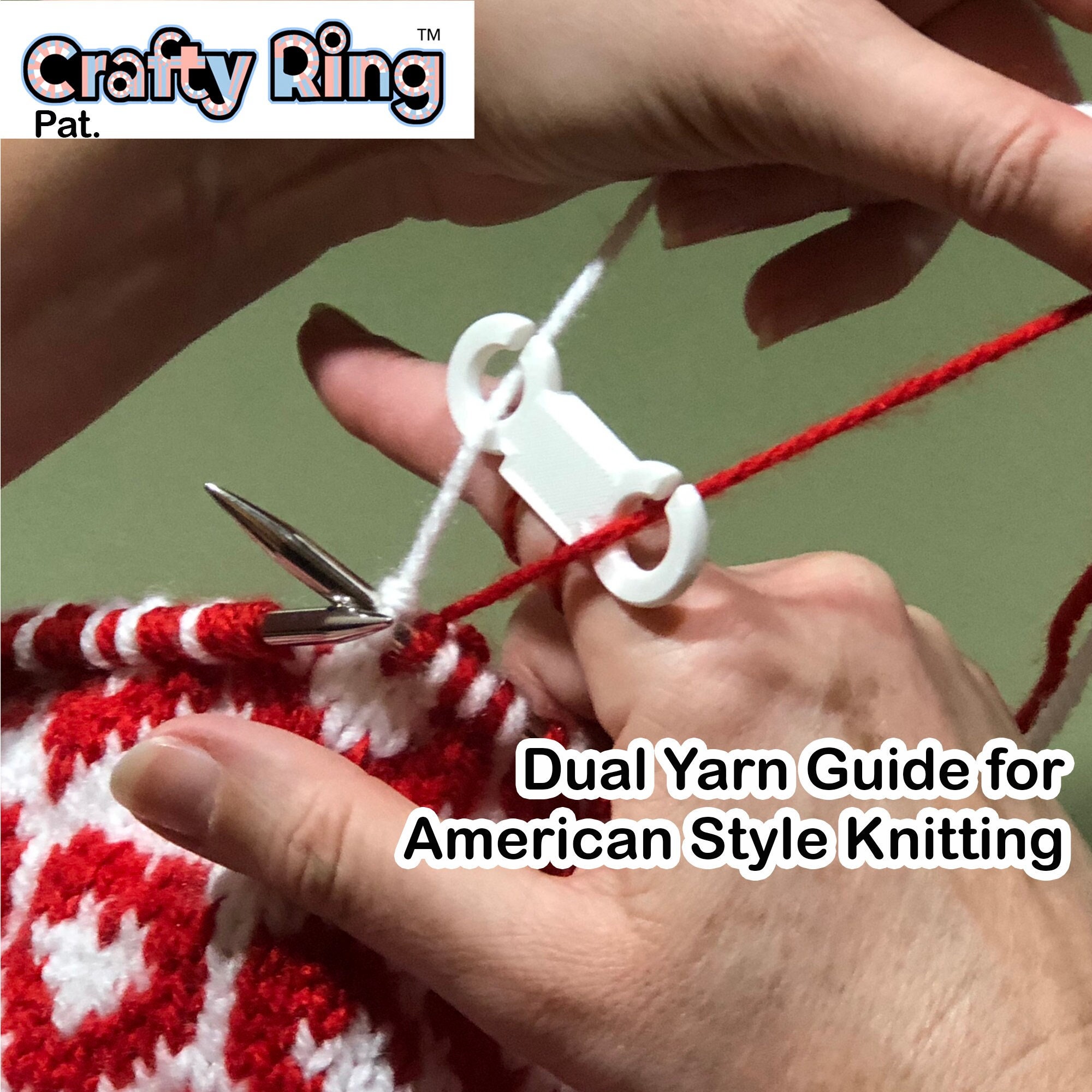 The Original 2 Loop Strand Knitting Ring, the Best Crochet Ring