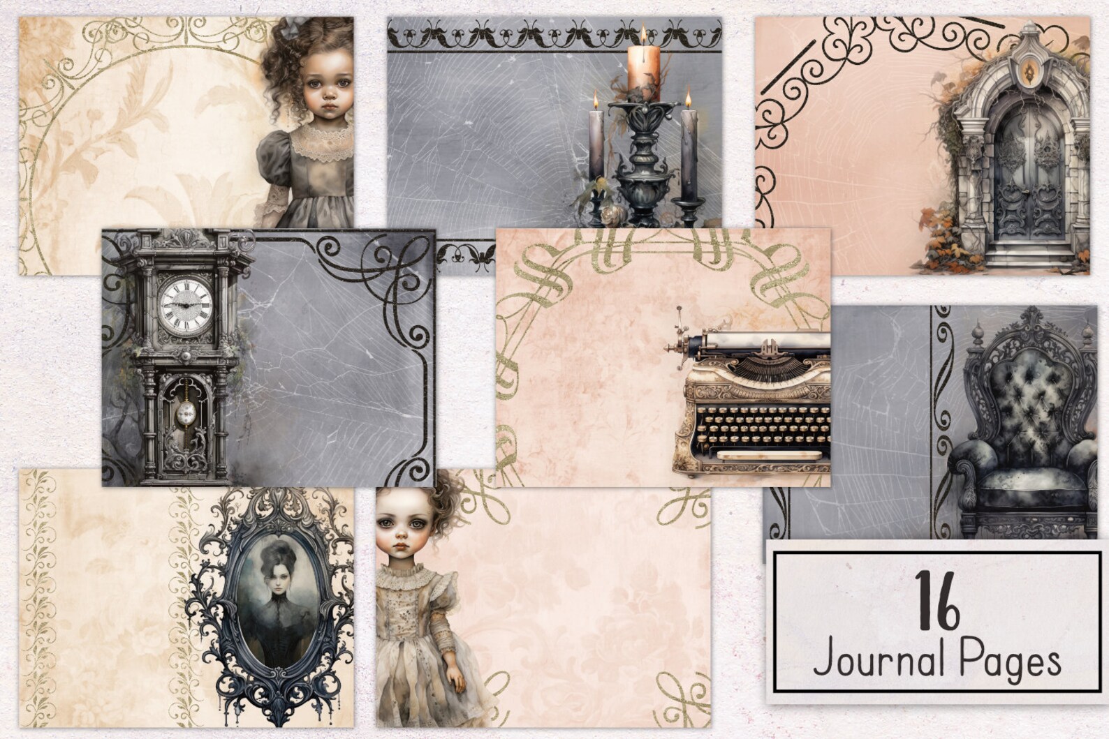Haunted House Junk Journal Kit | Halloween Junk Journal Ephemera Pack ...