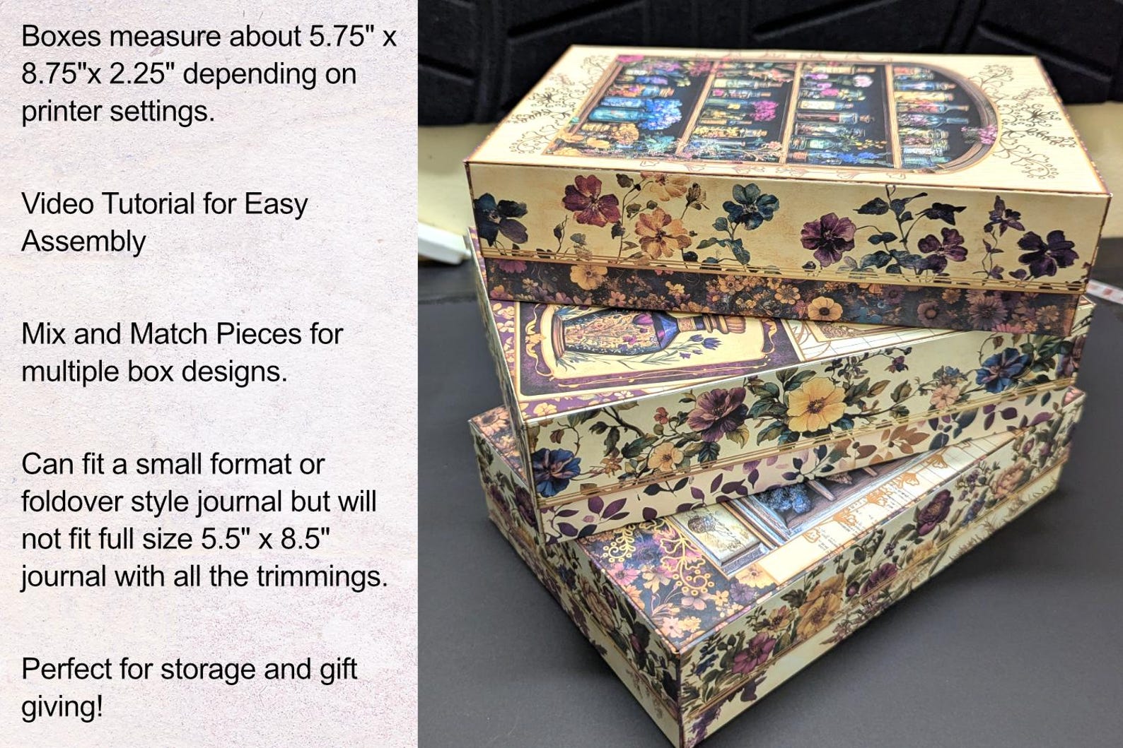 Twilight Apothecary Ephemera Storage Box Making Kit | Mix and Match ...