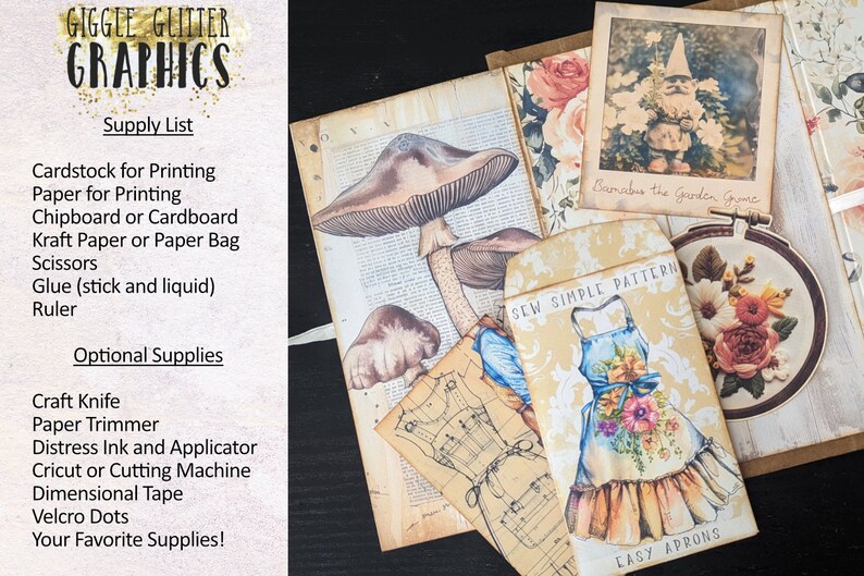 Cottage Life Junk Journal Kit BUNDLE | Complete Junk Journal Ephemera ...