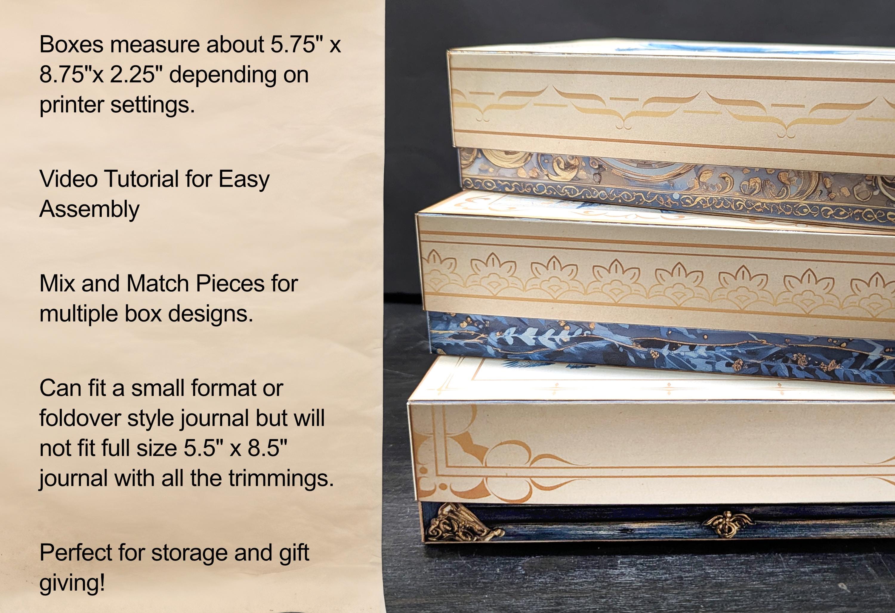 Winter Fantasy Ephemera Storage Box Making Kit | Mix and Match Pieces ...