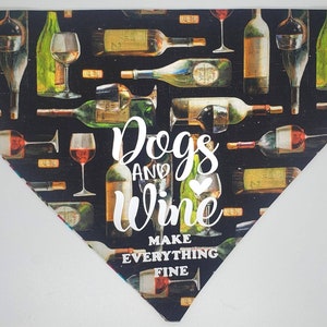 Dog Bandana for Wine Lovers - Dogs and Wine