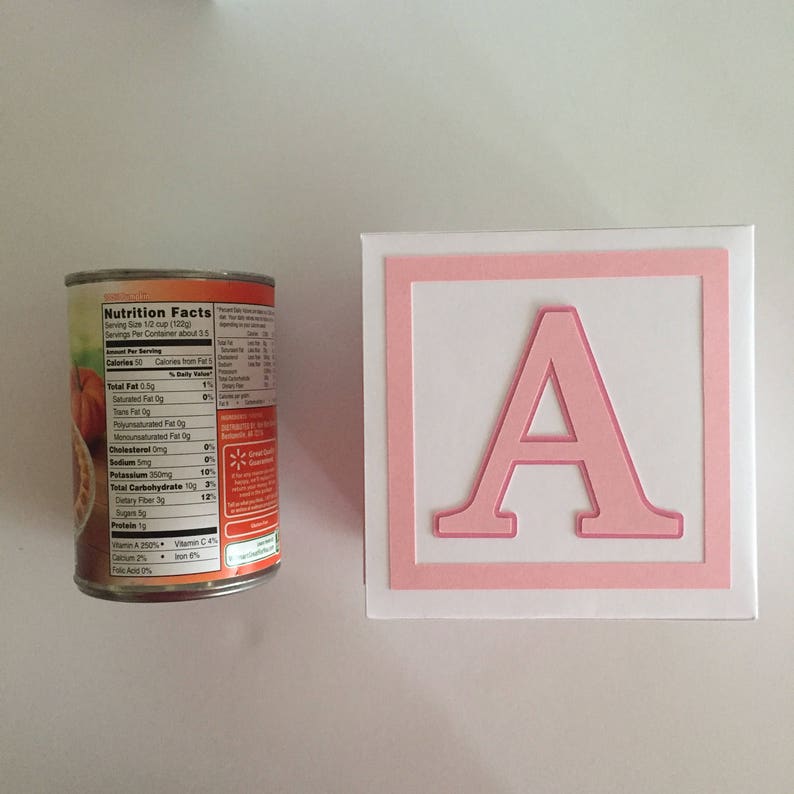 alphabet block centerpiece