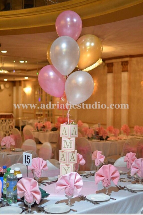 alphabet block centerpiece