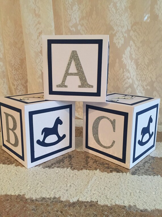 alphabet block centerpiece
