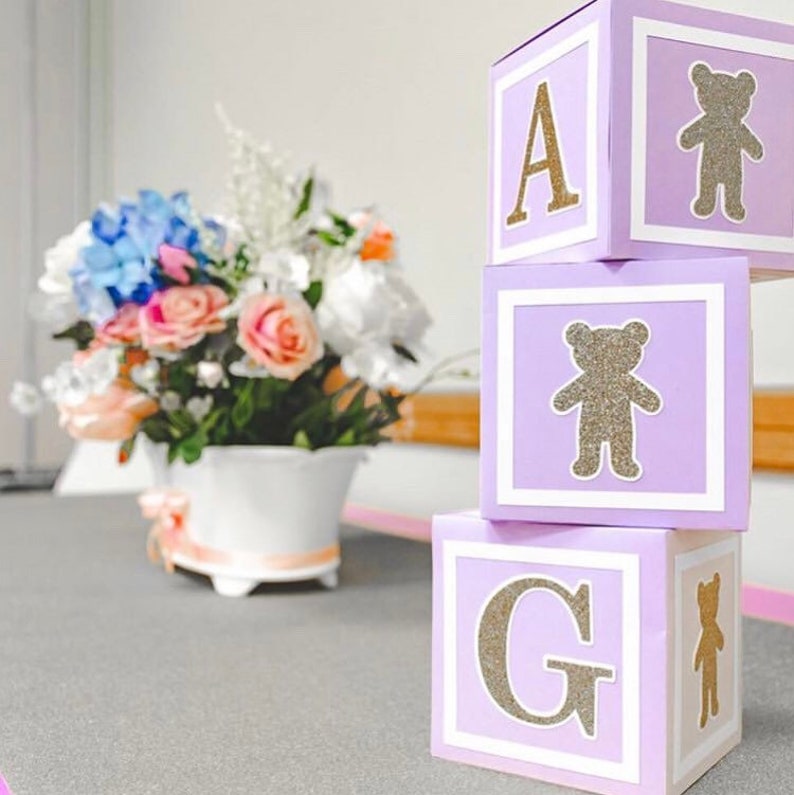 alphabet block centerpiece